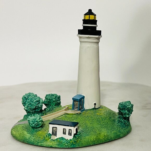 Vtg Point Isabel Light TX 9047 Lighthouse Figurine By Spoontiques Collectible 4" - Picture 2 of 6